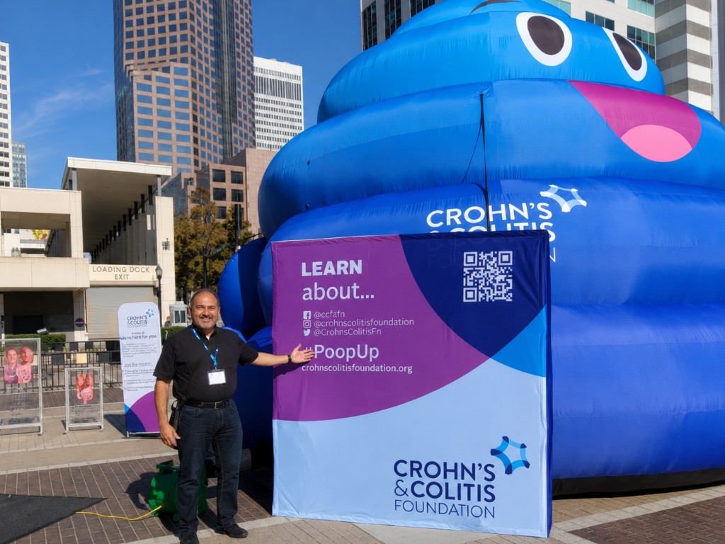 Dr. Youssef at a Crohn's and Colitis Foundation public awareness event